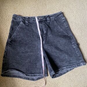 Black denim  carpenter style shorts wild fable size 10